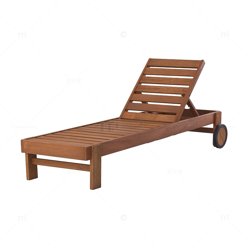 海边度假日光躺椅木椅