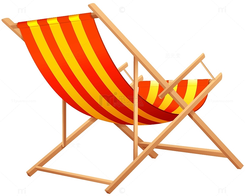 海滩日光躺椅