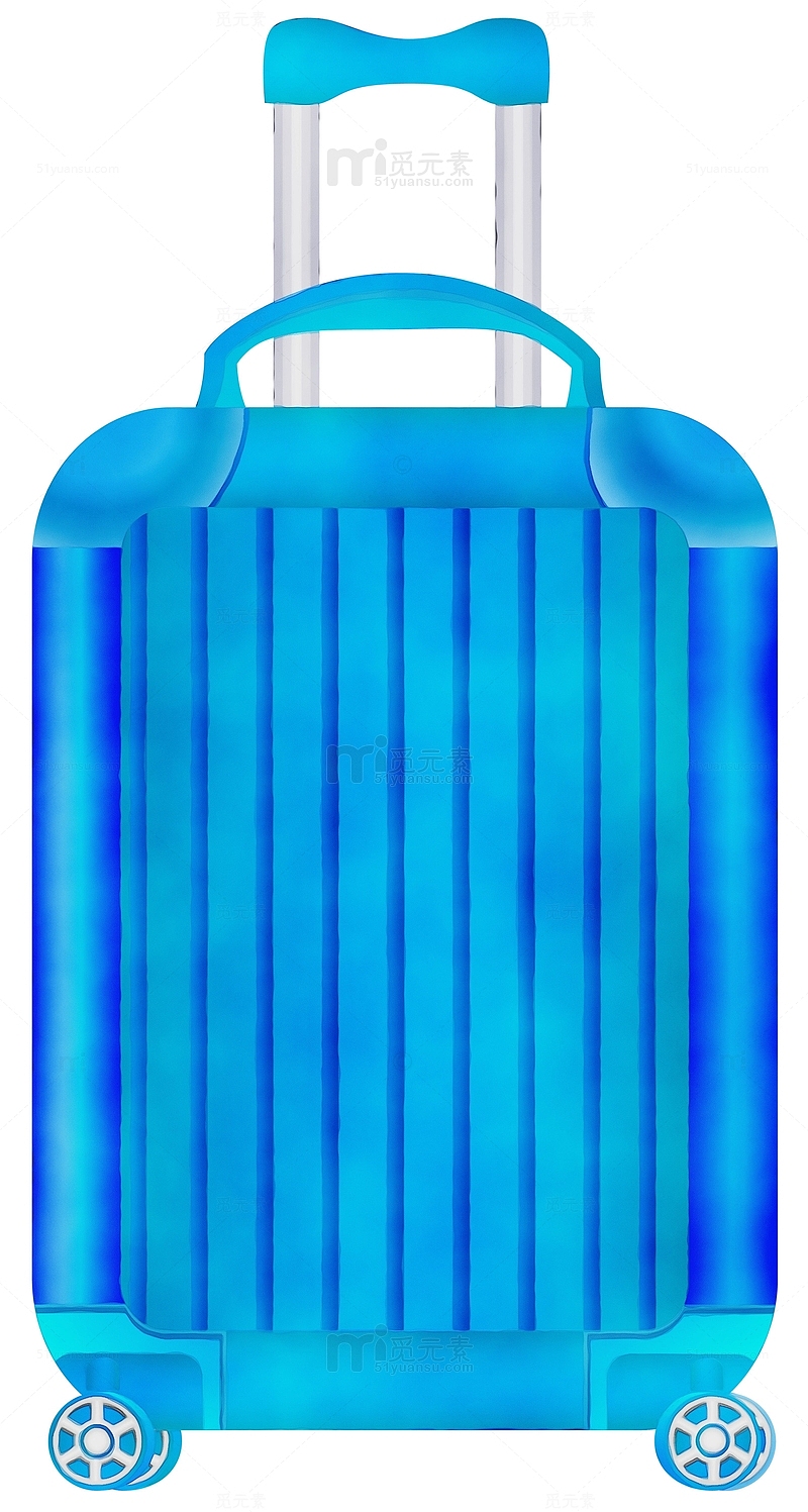 蓝色行李箱