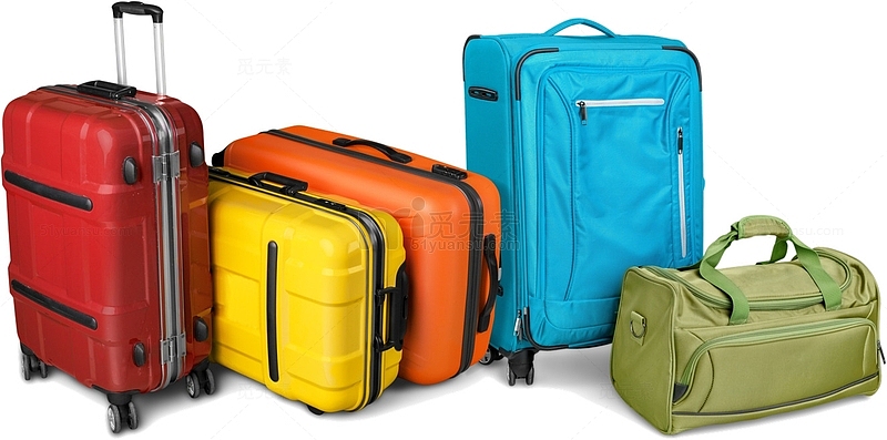 五颜六色的行李箱