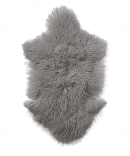 深灰色毛皮垫