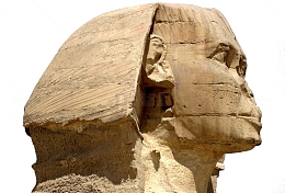 狮身人面像面部特写图片