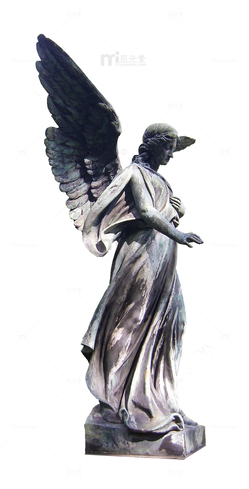 天使翅膀欧美雕塑