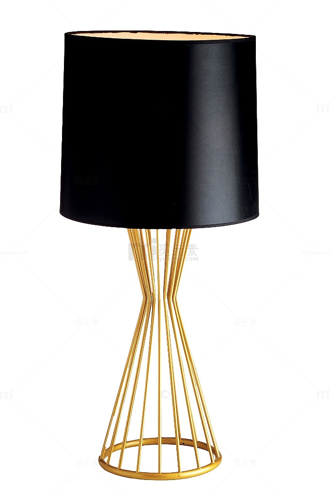 黑色简约台灯