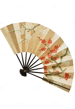 花卉折叠手扇