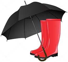 橡胶靴雨伞雨具