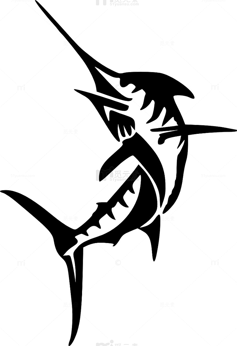 马林鱼剑鱼图标