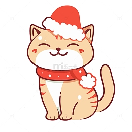 过圣诞节的猫咪