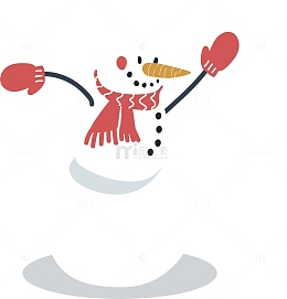 扔雪球的雪人