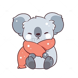 过冬的可爱小考拉