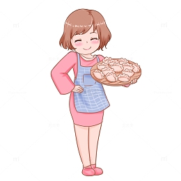 冬至元素包好一盘饺子