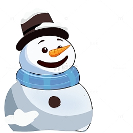 可爱卡通雪人个