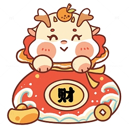 龙年春节小龙元宝钱袋