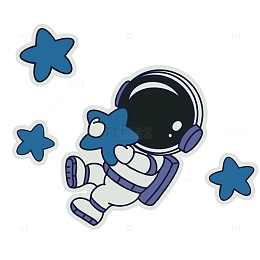 宇航员卡通人物形象