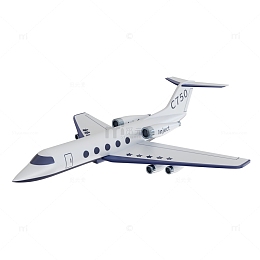 3D立体客机航空飞机模型