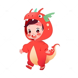 龙年形象卡通龙宝宝新年生肖春节迎新春