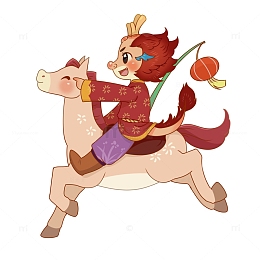 龙年龙马精神奋发向前