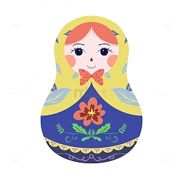俄罗斯套娃欧洲娃娃女孩不倒翁