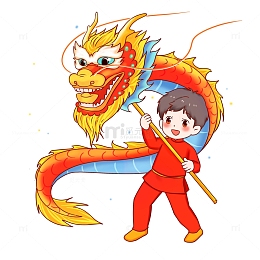 舞狮舞龙锦鲤舞龙表演节目人物