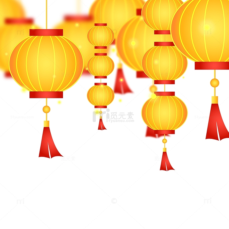 中国风复古传统灯笼海报顶部装饰元素