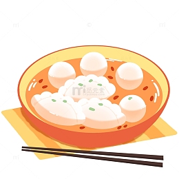 冬至汤圆饺子食品