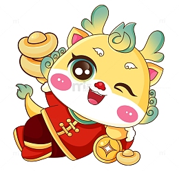 龙年春节新年龙IP卡通形象