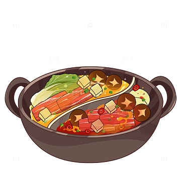 羊肉泡馍手绘素材-羊肉泡馍手绘图片元素-觅元素