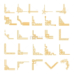古典复古国潮边框窗框装饰