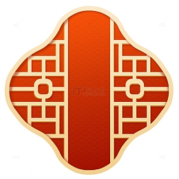 中式窗户图标素材