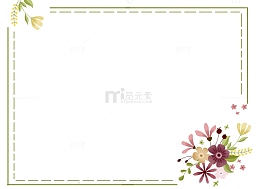 春天小清新矢量可编辑手绘边框