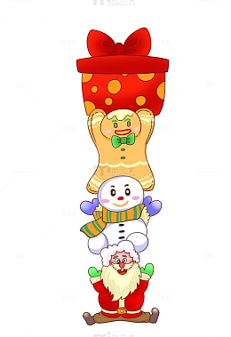 叠叠圣诞老人组合