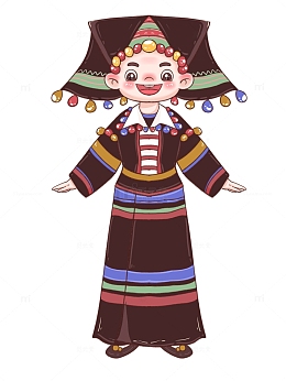 少数民族德昂族