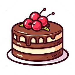 卡通巧克力蛋糕
