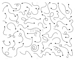 黑色卡通箭头装饰