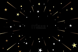 卡通星空流星星星