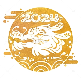 龙年2024春节烫金门贴窗贴新春贴纸装饰