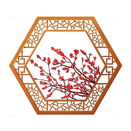 中国风梅花边框