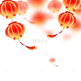 红色喜庆中国风国潮灯笼png免抠元素