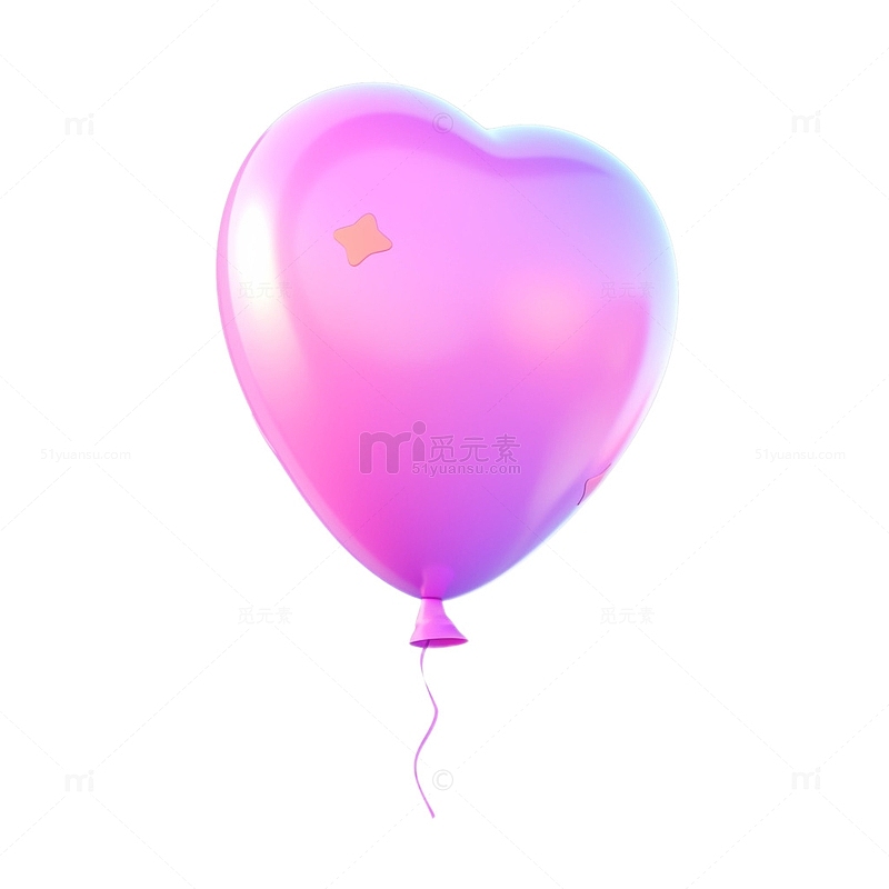 紫色的卡通气球