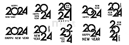黑色矢量2024标题