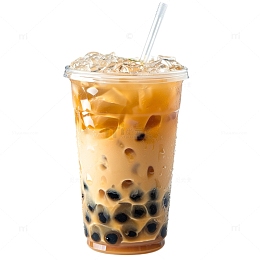 美味的珍珠奶茶