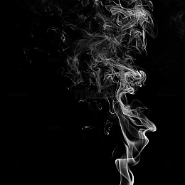 免扣的白色的烟雾