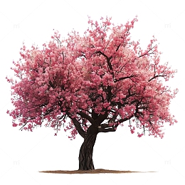 樱花树写实照片