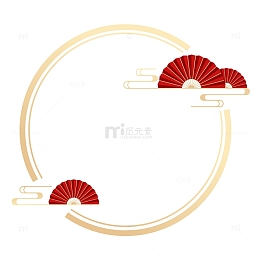 中国风圆形边框
