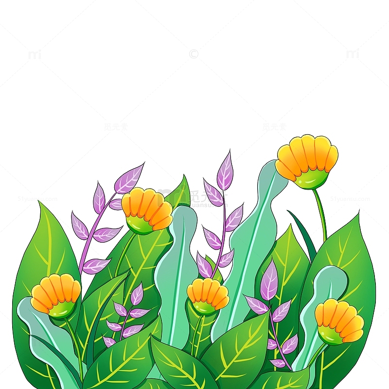花草植物装饰绿色春天生机