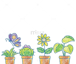 手抄报水彩涂鸦卡通装饰