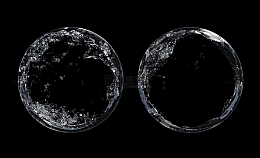 透明水波圆形水花气泡