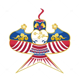 手绘春天风筝