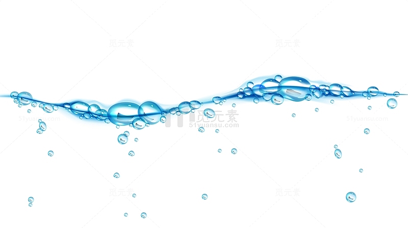 水面水流气泡