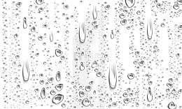 窗户透明水滴水流效果